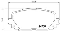 Bremsbelagsatz, Scheibenbremse P 83 101 Brembo FüR Toyota Daihatsu