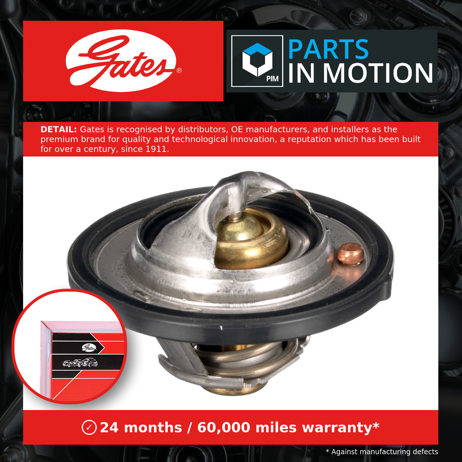 Thermostat without housing TH64788G1 GATES for KIA HYUNDAI - Image 10