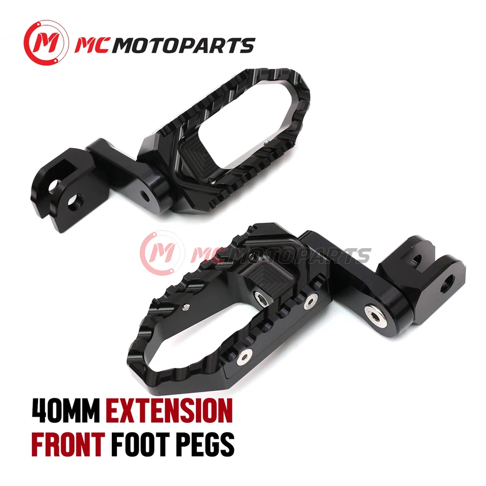 For Triumph STREET TRIPLE RX 2015-2018 1.5in Rider Front Wide Touring Foot Pegs Foto 4 de 4