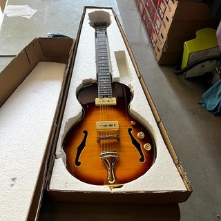 Firefly FFLS Semi Hollow Electric Guitar Tobacco Sunburst with P90 Style Pickups