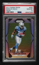 2017 Panini Prizm Rookies Silver Prizm Marlon Mack #287 PSA 10 GEM MT 02zh
