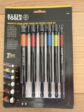 Klein Tools 32920G Magnetic Color-Coded Power Nut Setter 6-Piece Set