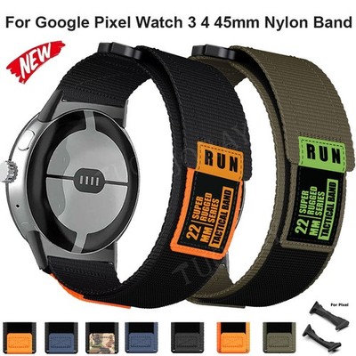 Für Google Pixel Watch 4 3 2 1 41/45mm Nylon Loop Armband Uhrenarmband Ersatz
