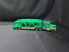 1982 TONKA Green KENWORTH Tractor Trailer Truck Car Hauler Pressed Steel Plastic