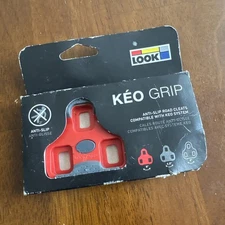 NEW LOOK Keo Grip Anti-Slip Road Cleats Cycling Bicycle Riding Gear RED 9"