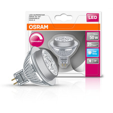 OSRAM LED SPOT MR16 GU5.3 Reflektorlampe 50W Kaltweiß Spotlampe Leuchtmittel