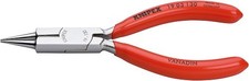 KNIPEX Tools - Round Nose Pliers, Chrome, Jeweler's Pliers (1903130), 5.2