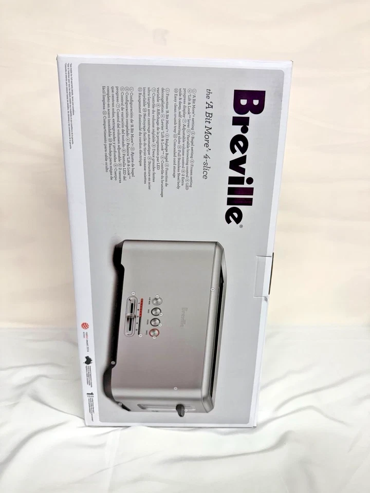 Breville BTA730XL Bit More Toaster 4 Slice, Brushed Stainless Steel - Image 4 of 4