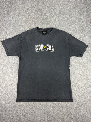 90's Vintage トラックパンツ Y2K  ブラック 万国旗 Vintage NHS Nor Cal Shirt Star Logo Skate Skateboard Mens Black