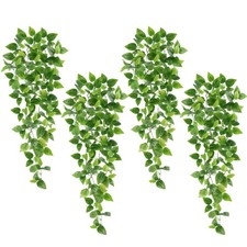 Whonline Fake Plants Hanging 4pcs Artificial Vines Fake Pothos 3.6FT for Livi...