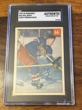 1954 Parkhurst #66 Paul Ronty (Lucky Premium Back) - SGC A