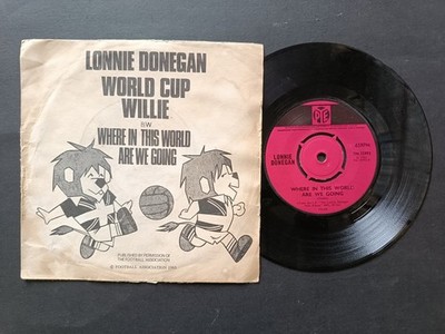 LONNIE DONEGAN WORLD CUP WILLIE 45 RPM VINYL