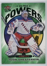 2025-26 Upper Deck Fleer Ultra Ultra Power Green /10 Igor Shesterkin #UP24of25