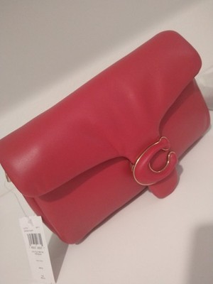 NWT COACH Pillow Tabby 26 Red Apple Leather Crossbody Shoulder Bag C0772