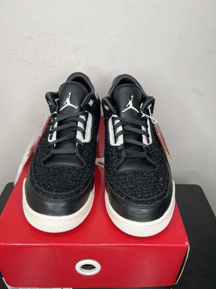 Неликвидный товар Nike Air Jordan 3 «AWOK Vogue» ретро SE черные цементные Solefly 12 Вт / 10,5 м - Изображение 3 из 4