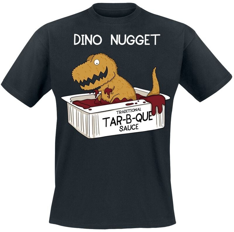 Симпатичная футболка с двумя рукавами Herren Dino Nugget schwarz 3890₽