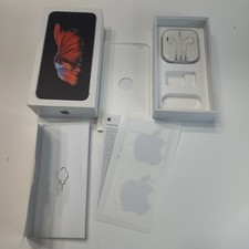Apple iPhone 6s Plus Space Gray Original Retail Box Has Stickers And Headphones