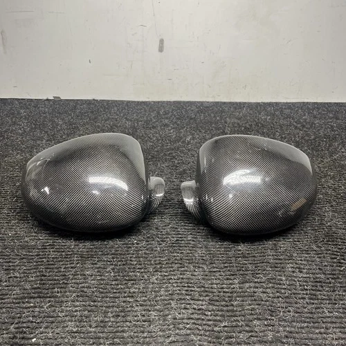 ☑️ Real Carbon Fiber Add-on Side Mirror Cover Caps for BMW M3 E46 2001-2006 NOTE