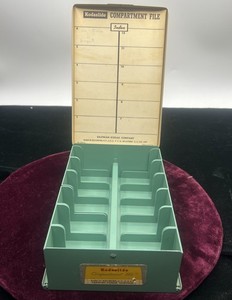 Vintage Kodak Kodaslide Compartment File Storage Case