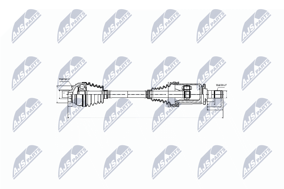 Driveshaft Compatible With BMW XDRIVE 5 F10, F11 09-, 6 F06, F12, F13 09- /Front - Image 3