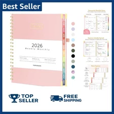 Daily Planner Journal 2026 | Everyday Agenda with Creative Designs, A4, 8.5" ...