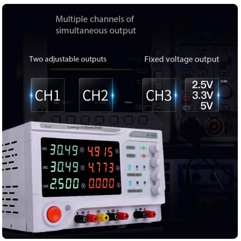  Laboratory Adjustable 30V Variable Voltage Multi-Channel Linear DC Power Supply - Image 3 of 4