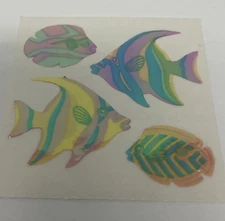 Vintage Hambly Studios Holographic Fish Stickers 1980s Santa Clara CA Rare 