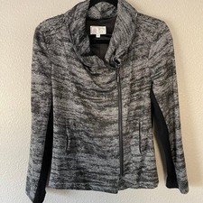 Alberto Makali Studded Zip Front Moto Jacket USA Made Womens Small