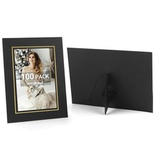 Golden State Art, Pack Of 100, 4X6 Paper Picture Frames With Easel, Photo Fra...