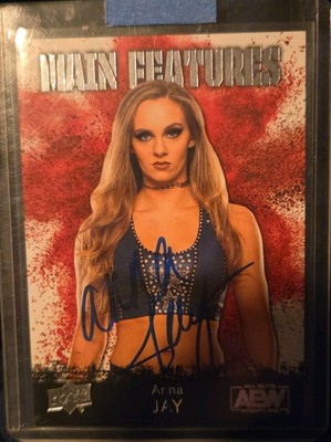 Anna Jay Auto 2021 AEW 1st Edition Upper Deck MAIN FEATURES RARE GOLD JSA
