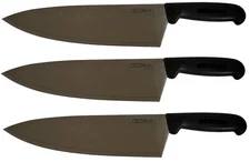 3 PACK Cozzini Cutlery Imports 10" Commercial Cutlery Kitchen Chef Knife Knives