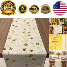Spring Decorations for Home - Bee Table Runner | Spring Party Favors Supplies...