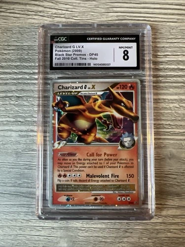 CGC 8 NM/MINT ✨ - Charizard G LV.X DP45 Diamond and Pearl Holo - 2009 Pokemon