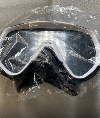Tilos Scuba Diving Snorkeling Mask - White/Black - Professional Tempered Glass