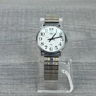 Vintage Timex Quartz Easy Reader Watch - Textured Expansion Band - Working