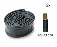 Pair OF 20" INCH x 1.75 - 1.95 Bike Cycle Tyre Inner Tube Bicycle Schrader Valve