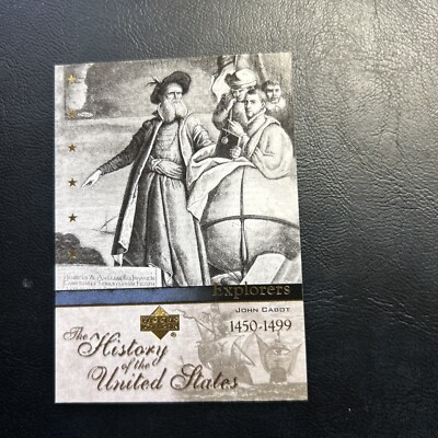 2004 history of the United States upper deck Explorer Ex 26 John Cabot ...