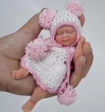 4.5" 13cm Mini Reborn Doll Children Anti-Stress Full Body Silicone