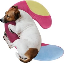 Calming Dog Cat Pillow Hug  Support, Glow-in-the-Dark U-Shaped 27.6"x16"