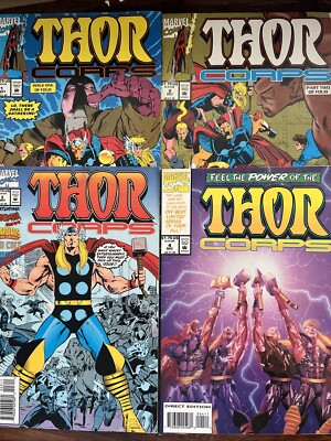 THOR CORPS :COMPLETE 4 ISSUE BETA RAY BILL Marvel 1993 SERIES by DeFalco,Olliffe