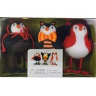 Halloween Birds Featherly Friends Felt Set Of 3 Home Goods NEW