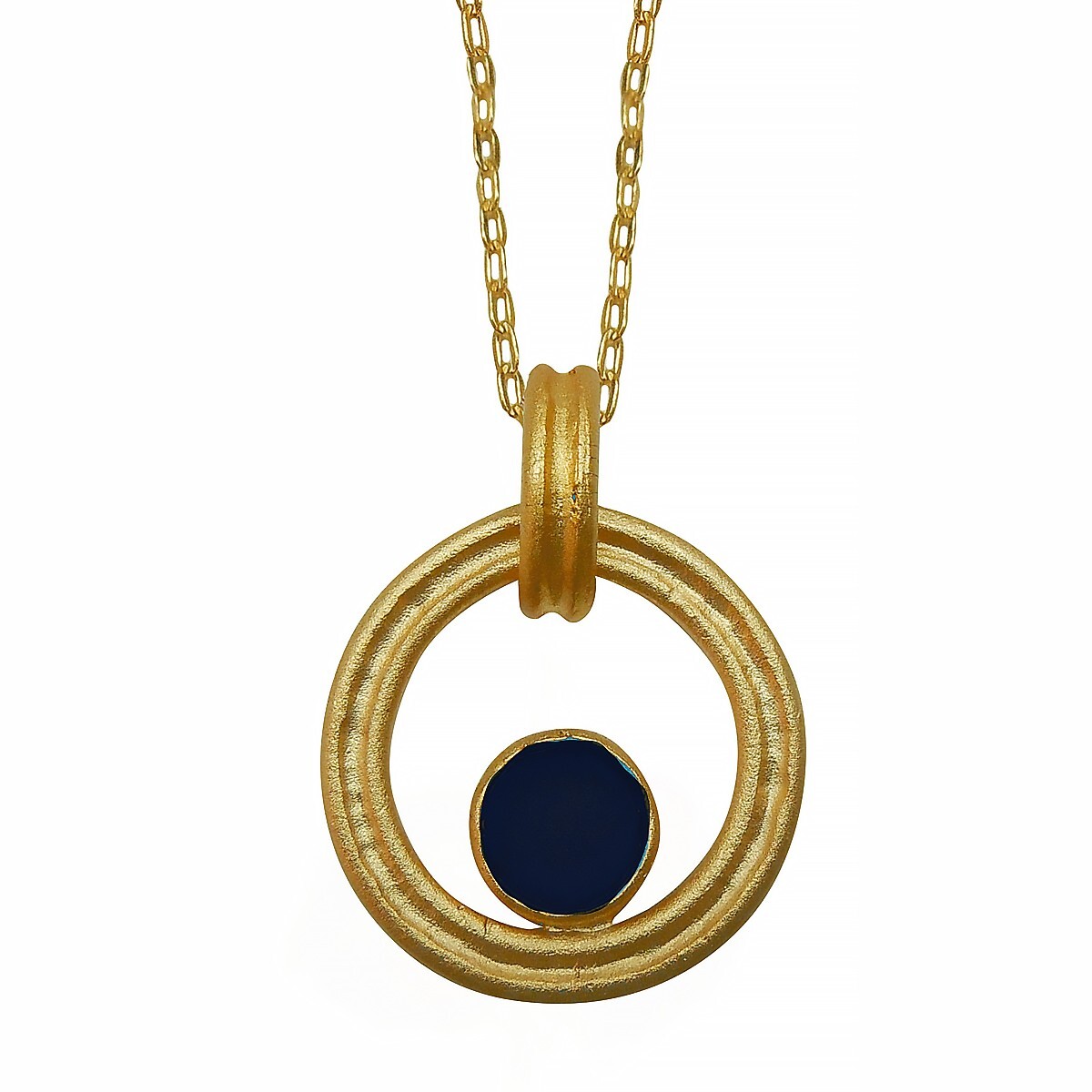 MICHAEL VINCENT MICHAUD PENDANT #5087F Black and Gold