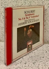 SCHUBERT Symphonies no 5 8 CD, EMI Studio KARAJAN Berlin Philharmonic