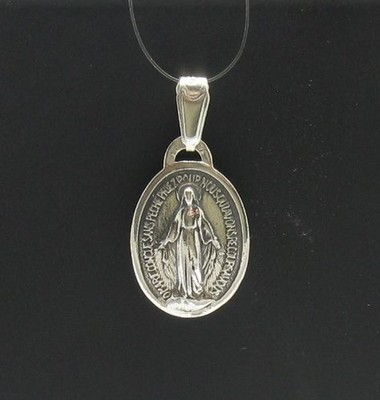 Genuine Sterling Silver Pendant Our Lady Solid Hallmarked 925 Handmade