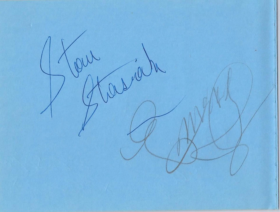 WWF Legends Adrian Adonis & Stan Stasiak Signed Album Page - JSA Authenticated - Image 2 of 3