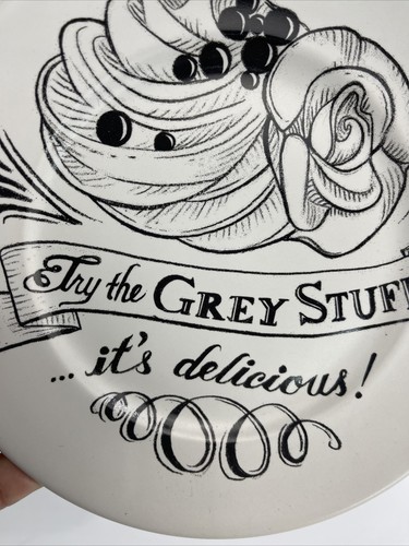 Disney Try the Grey Stuff It's Delicious Beauty and the Beast Dessert Plate Dish - Picture 3 of 6