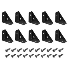 38mm x 38mm Angle Corner Brackets - 10Pack - Good for Furniture - Cold Rolled...