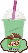 Eiswagen Aufkleber Aero Milkshake & Deckel Anh&auml;nger Sticker Decal Cafe Decals