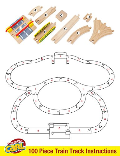 Conductor Carl Full Wooden Train Set 