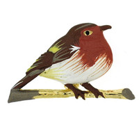 Brooches Store Small Gold Plated And Red Enamel Robin Bird On A Branch Brooch Brooches Store Small Gold Plated And Red Enamel Robin Bird On A Branch Brooch
